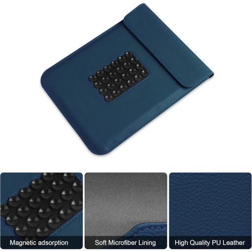 VOVIPO Kindle Paperwhite 11-12. generáció védőtok sötétkék, állvánnyal és szívócsészével