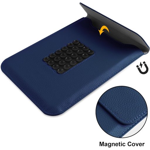 VOVIPO Kindle Paperwhite 11-12. generáció védőtok sötétkék, állvánnyal és szívócsészével