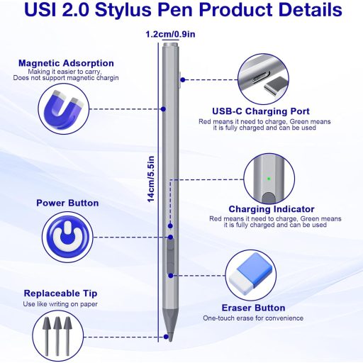 Suejezt USI 2.0 Stylus Pen 4096 nyomásszint Chromebook Tablet stylus