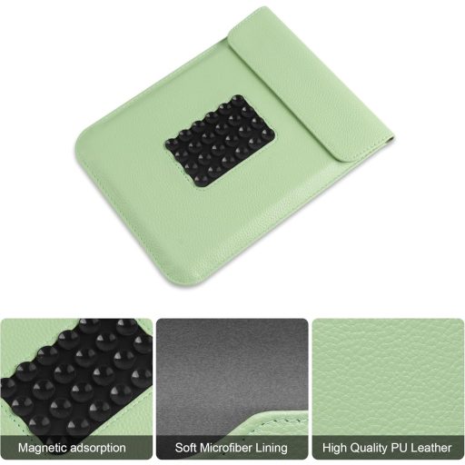 Husă de protecție VOVIPO pentru Kindle Paperwhite generația 11-12, silicon verde cu suport