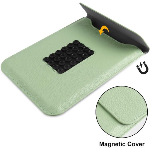 Husă de protecție VOVIPO pentru Kindle Paperwhite generația 11-12, silicon verde cu suport