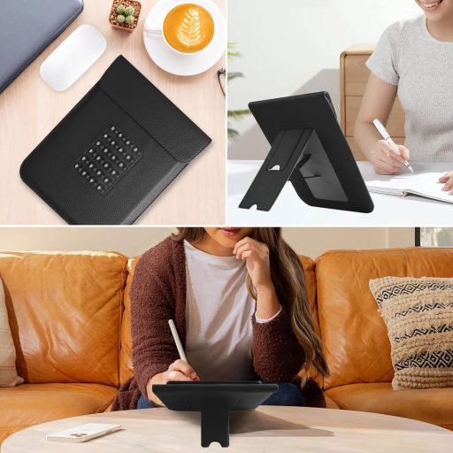 VOVIPO Kindle Paperwhite 11-12. generáció védőtok szilikon tapadóval és állvánnyal