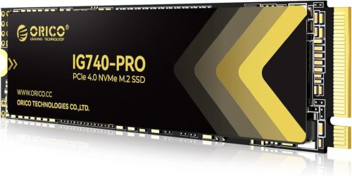 ORICO IG740PRO 2TB M.2 NVMe SSD PCIe 4.0 - 7450 MB/s Sebesség, TLC 3D NAND, Hűtőbordával - Ipari és Otthoni Használatra, Laptop, PC, PS5 Kom