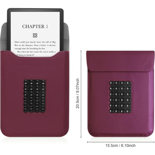 VOVIPO Kindle Paperwhite 11-12. generáció védőtok lila szilikon tartóval