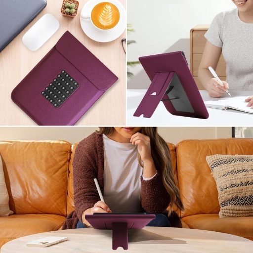 VOVIPO Kindle Paperwhite 11-12. generáció védőtok lila szilikon tartóval