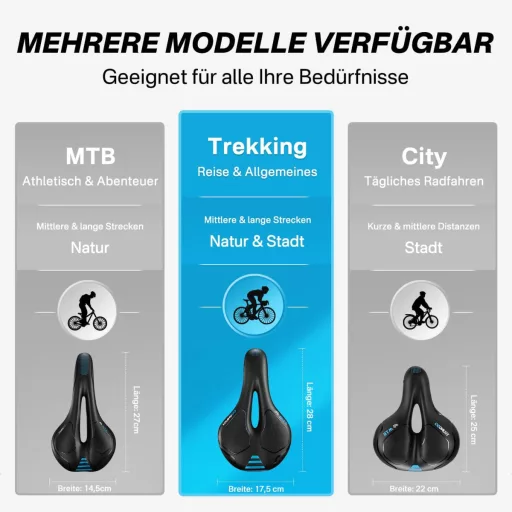 YOUNGDO Gel Sjedalo za Bicikl Ergonomsko Mekano Udobno Vodootporno