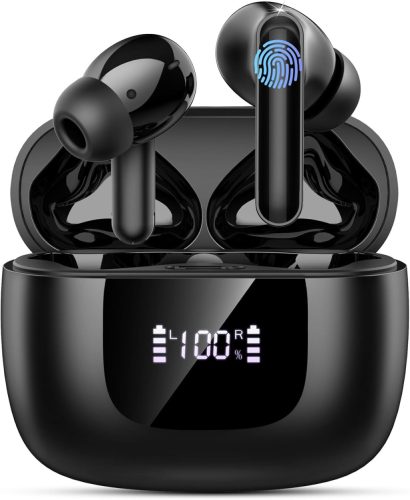 yobola Bluetooth Fülhallgató - Vezeték Nélküli Sport Füles Bluetooth 5.4, ENC Zajszűrés, 35 Órás Üzemidő, IP7 Vízálló, USB-C, Mély Basszus