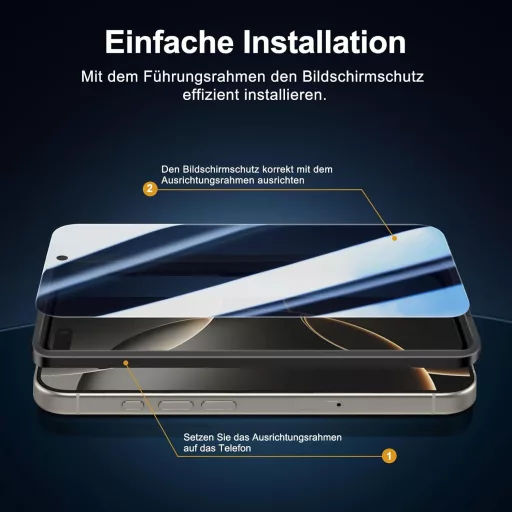 NEW'C iPhone 16 Pro Üvegfólia Szett 2db Adatvédelmi + 2db Kamera Védelem