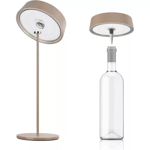 Lampă de birou LED Palmina 901 cu dimmer, wireless, impermeabilă IP54, pentru interior și exterior