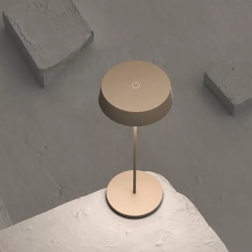 Lampă de birou LED Palmina 901 cu dimmer, wireless, impermeabilă IP54, pentru interior și exterior