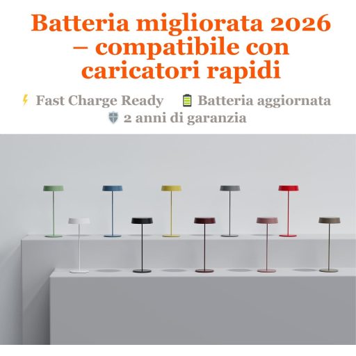 Palmina 901 LED Asztali Lámpa Dimmer, Vezeték Nélküli, IP54 Vízálló, Beltéri Kültéri
