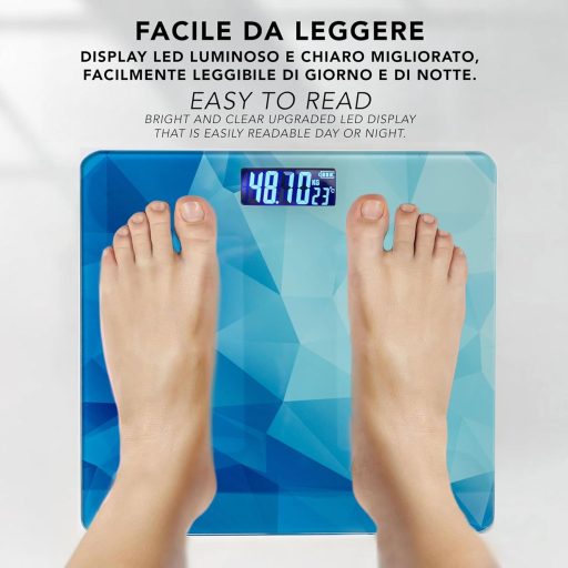 IPEA Ultra Vékony Digitális Személymérleg 180 kg-ig Precíz Méréshez
