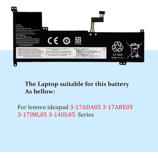 BLESYS L19L3PF4 L19C3PF6 Akkumulátor Lenovo IdeaPad 3-17 sorozathoz