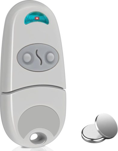 Effdrdfs 433.92MHz Univerzális Garázskapu Távirányító 2 Csatornával - 432EV Kompatibilis, 50m Hatótávolság, Kulcstartós Kivitel
