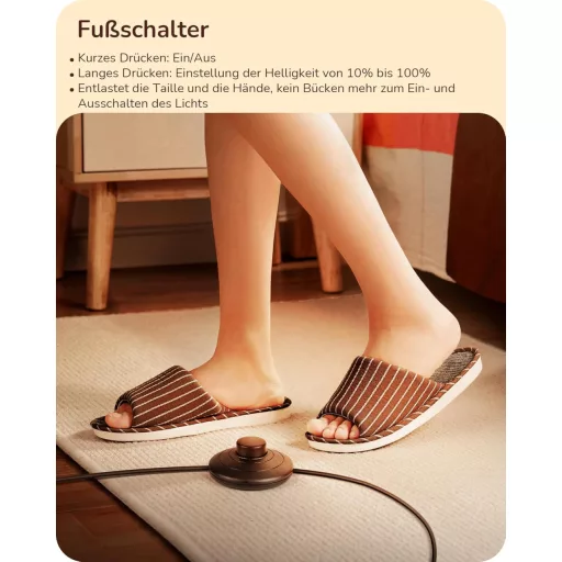 EDISHINE 2db LED Állólámpa Dimmer Funkcióval, Meleg Fehér 3000K, 146cm Magasságig Állítható, Ezüst