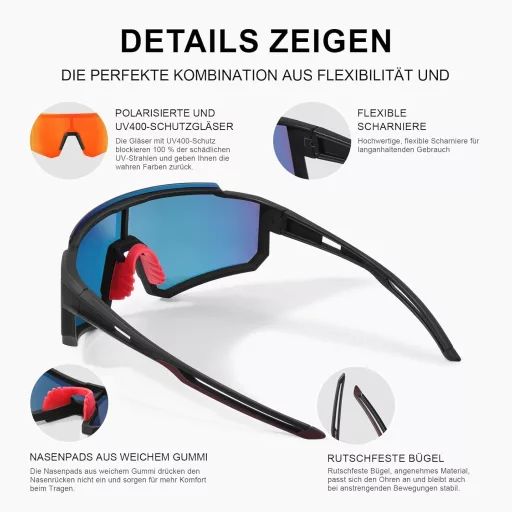 Pánske športové cyklistické okuliare Suoso