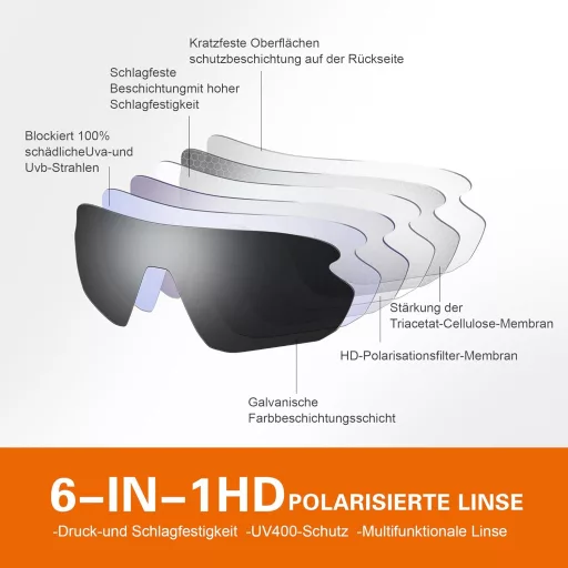 Polarizované športové okuliare BootyBay na cyklistiku pre mužov a ženy