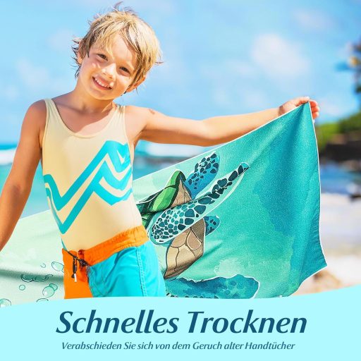 Prosop de plajă pentru copii Joyoldelf 140x70cm, prosop de baie pentru fete și băieți