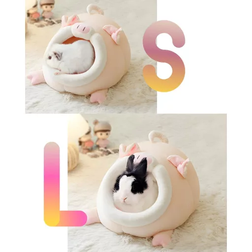 JanYoo Tengerimalac Barlang Ágy Mosható Meleg Fekvőhely Nyúl Csincsilla Sün