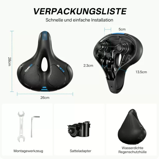 Șa Bicicletă YOUNGDO Gel Ergonomică Moale Confortabilă Impermeabilă