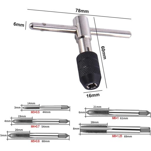 Helweet Menetmetsző Készlet Csavarmetsző Kulccsal Szűk Helyekhez
