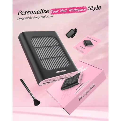 BRANTMAKER Körömlakkozó Porgyűjtő 2 Módú Szalonfelszerelés Szűrővel