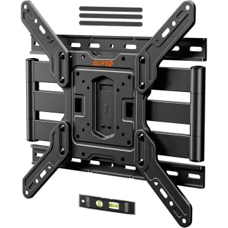   ELIVED Ultra Vékony TV Fali Tartó 26-60 Colos Tévéhez, Dönthető Forgatható Konzol