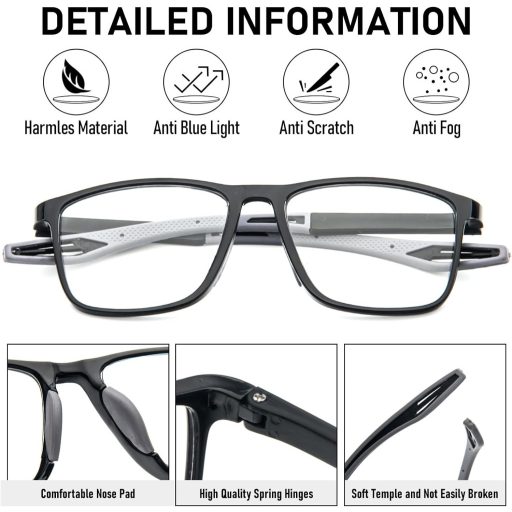 MMOWW 3 db olvasószemüveg férfiaknak és nőknek, kék fény szűrő, TR90 keret, +1.25