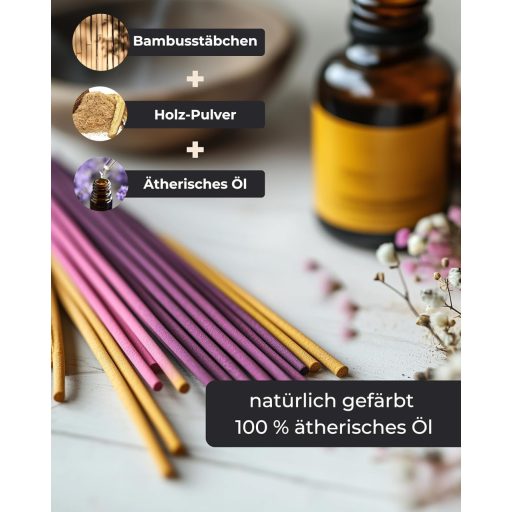 Set de 100 bețișoare parfumate Incensera - Lemn de santal, Lavandă, Tămâie, Smirnă, Salvie - Meditație, Yoga, Relaxare