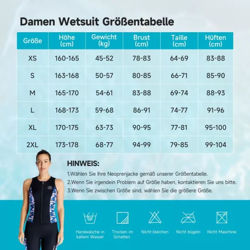 X-mAnTA Női Neoprén Búvárshort 2mm - Ujjatlan Wetsuit Felső Cipzárral - Fekete Búvár Mellény Úszáshoz, Kajakozáshoz, Szörfözéshez - M méret