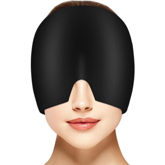   Mască de răcire anti-migrenă AOOWU 360° pentru ameliorarea durerilor de cap și a ochilor umflați