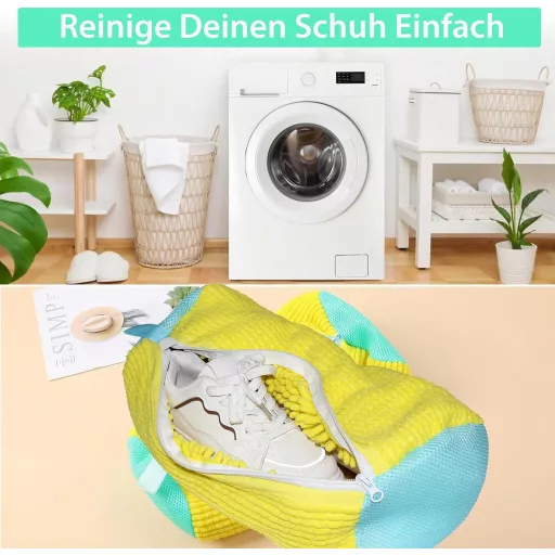 HOXATYP Cipőmosó Zsák 2db Mosógéphez Cipőtisztító Hálós Táska Edzőcipőhöz