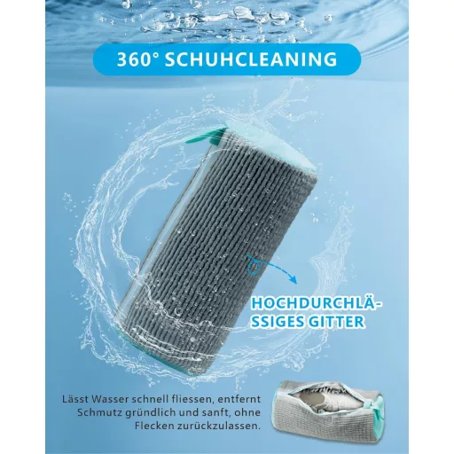 HOXATYP Cipőmosó Zsák Mosógéphez, Univerzális Cipőtisztító Táska 2db Szürke