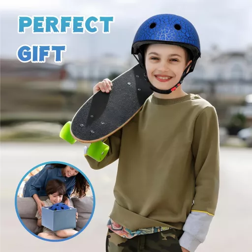 Cască de bicicletă pentru copii LeapBeast, reglabilă, protecție skateboard, trotinetă, bicicletă