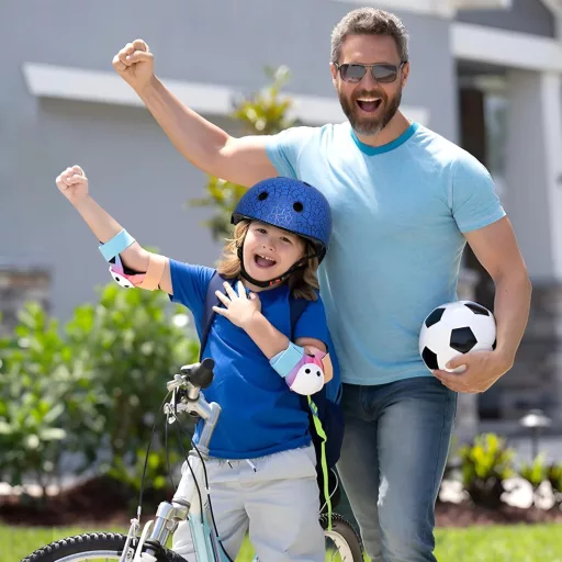 Cască de bicicletă pentru copii LeapBeast, reglabilă, protecție skateboard, trotinetă, bicicletă