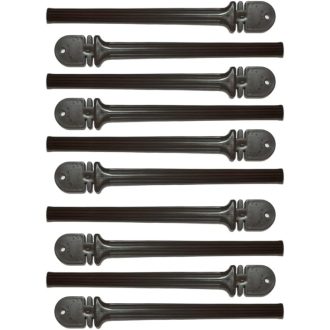   ANIMALPLAST 10 db Hullámos Madárülőke Szett - 30 cm Barna Műanyag Ülőrudak Kalitkába Kis és Közepes Madaraknak