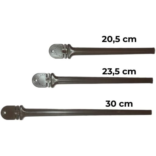 ANIMALPLAST 10 db Hullámos Madárülőke Szett - 30 cm Barna Műanyag Ülőrudak Kalitkába Kis és Közepes Madaraknak