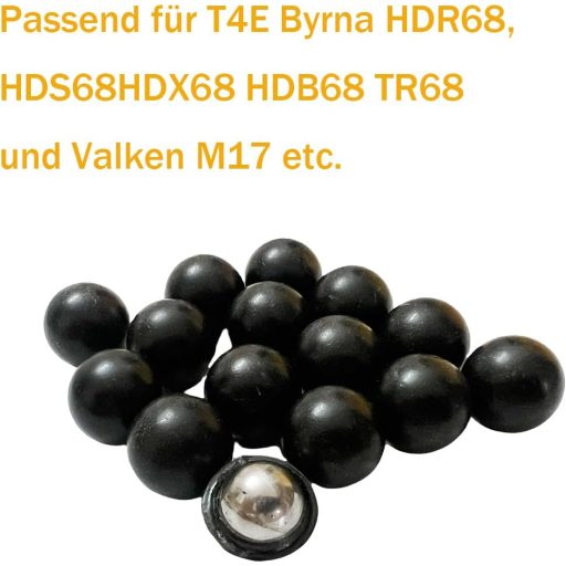 40MAX 0.68 Paintball Lőszer 30db 10g Fém Golyó PVC Bevonattal T4E SD/LE TR68 HDR68 Kompatibilis