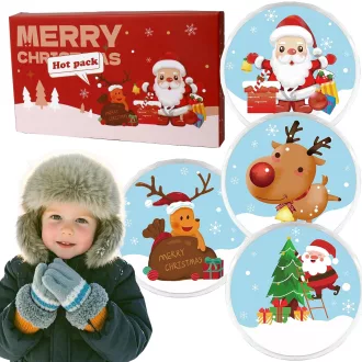   Yungeln 4 db Újrahasználható Hőpárna Zsebmelegítő 9x9 cm Téli Utazáshoz