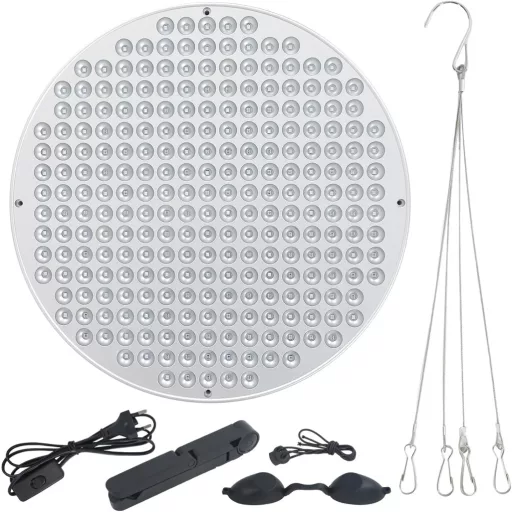 GDWD 250 LED-es napozólámpa otthonhoz, hordozható arcés testnapozó, összecsukható állvánnyal, ezüst