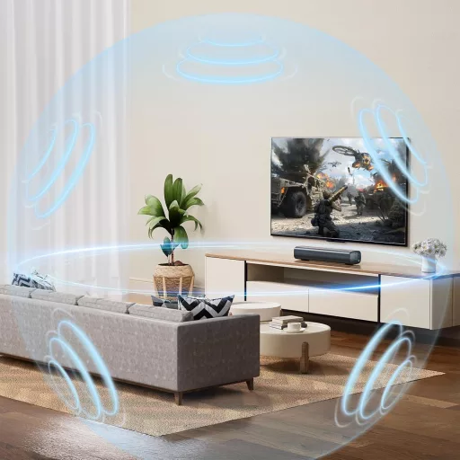 Saiyin 2.0 Soundbar TV-hez 40W Bluetooth/Optikai/AUX Csatlakozással