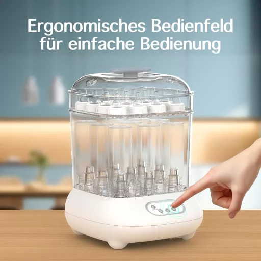 femometer family Elektromos Gőz Sterilizáló és Szárító 9 Palackhoz Fehér