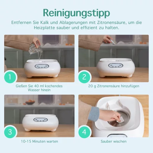 Elektrický parný sterilizátor a sušička fliaš femometer family pre 9 fliaš, biela