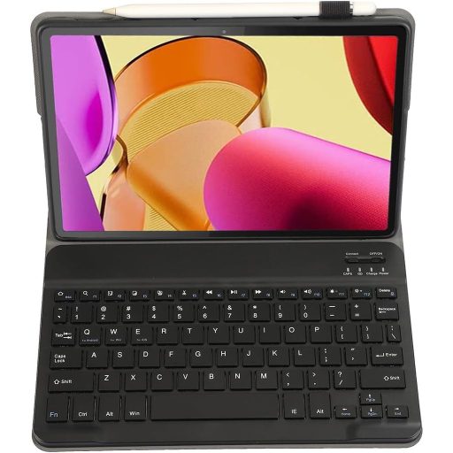 Leleyo Fire Max 11 Mágneses Billentyűzetes Tok QWERTY Eltávolítható Fekete