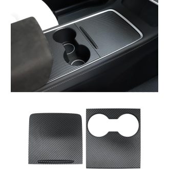   LALAIJDOU Középkonzol Borítás Tesla Model Y Model 3 Szénszál Minta