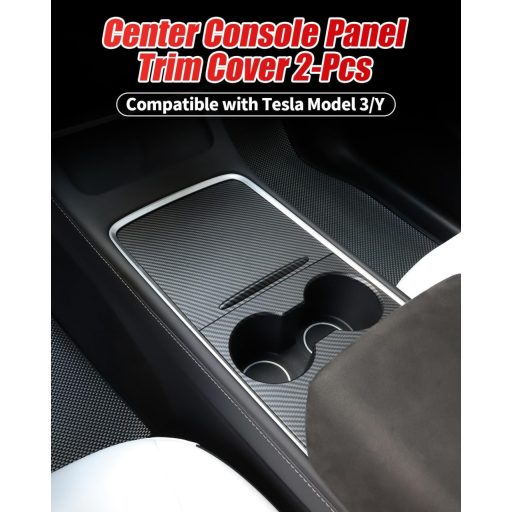 LALAIJDOU Središnja Konzola Poklopac Tesla Model Y Model 3 Uzorak Karbonskih Vlakana