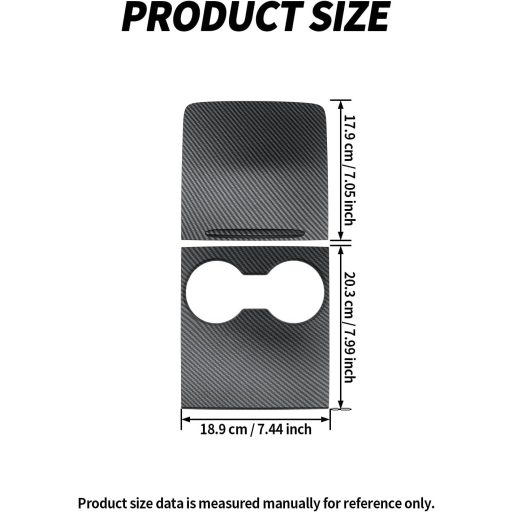 LALAIJDOU Središnja Konzola Poklopac Tesla Model Y Model 3 Uzorak Karbonskih Vlakana