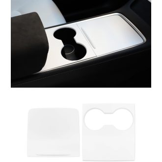   LALAIJDOU Karbon Konzol Fedél Tesla Model Y Model 3 Fehér Matt Beltéri Dekoráció