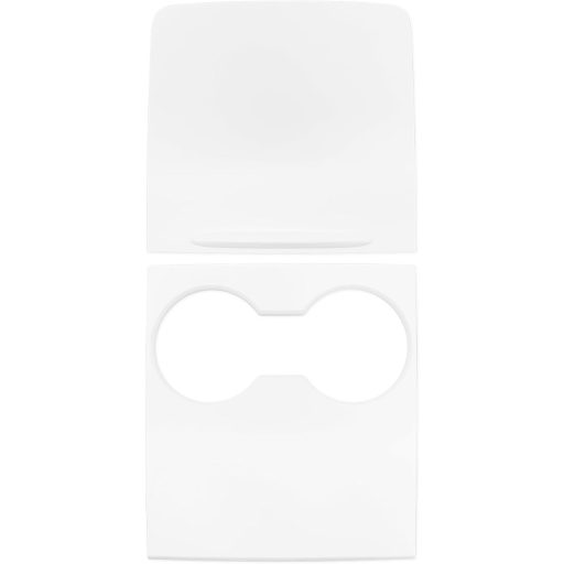 LALAIJDOU Karbon Konzol Fedél Tesla Model Y Model 3 Fehér Matt Beltéri Dekoráció