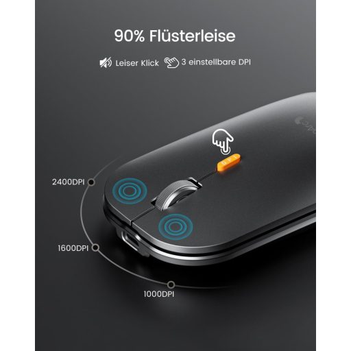 ProtoArc Bluetooth Billentyűzet és Egér Mac-hez, Vezeték Nélküli Teljes Méret, Újratölthető